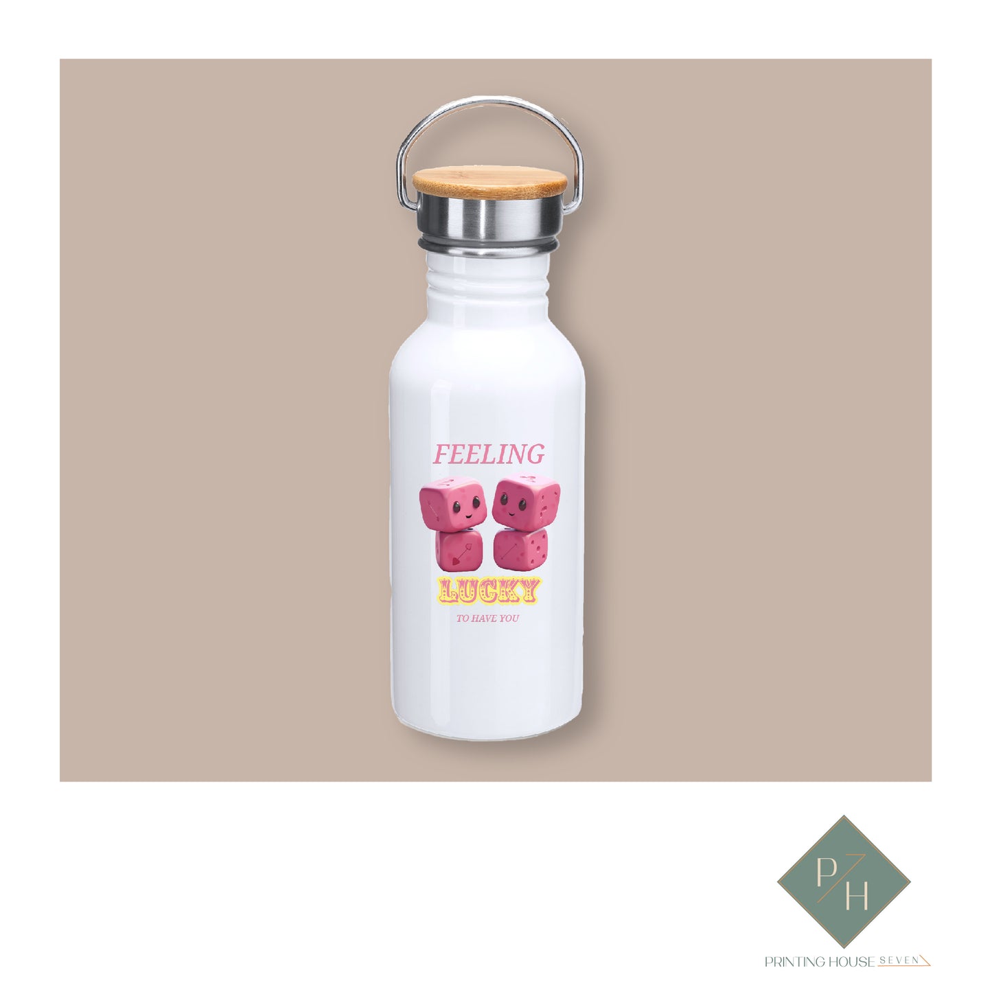 I Feel Lucky To Have You - Steel Bottle