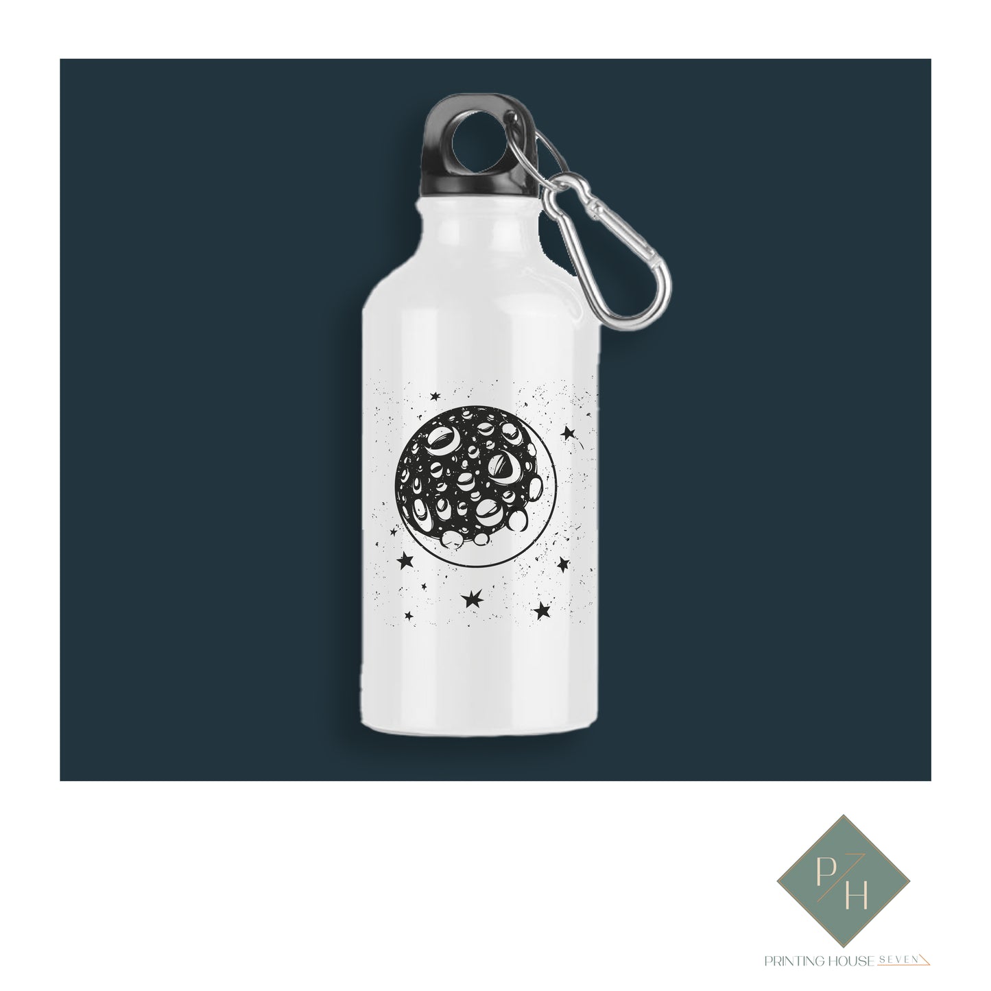 I Love You To The Moon & Back - Bottle With Carabiner