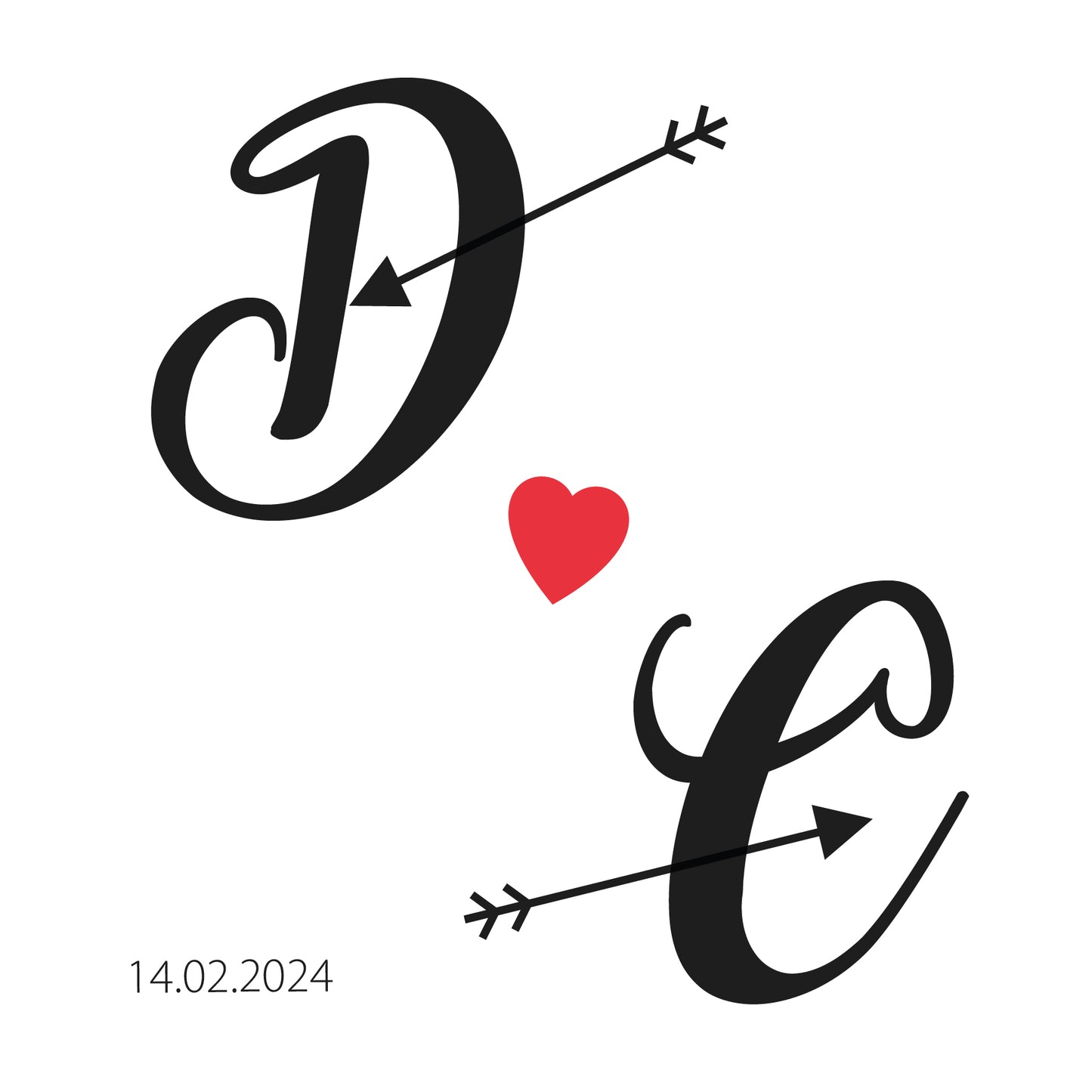 A True Love Story Never Ends - Бутилка С Карабинер С Вашите Инициали