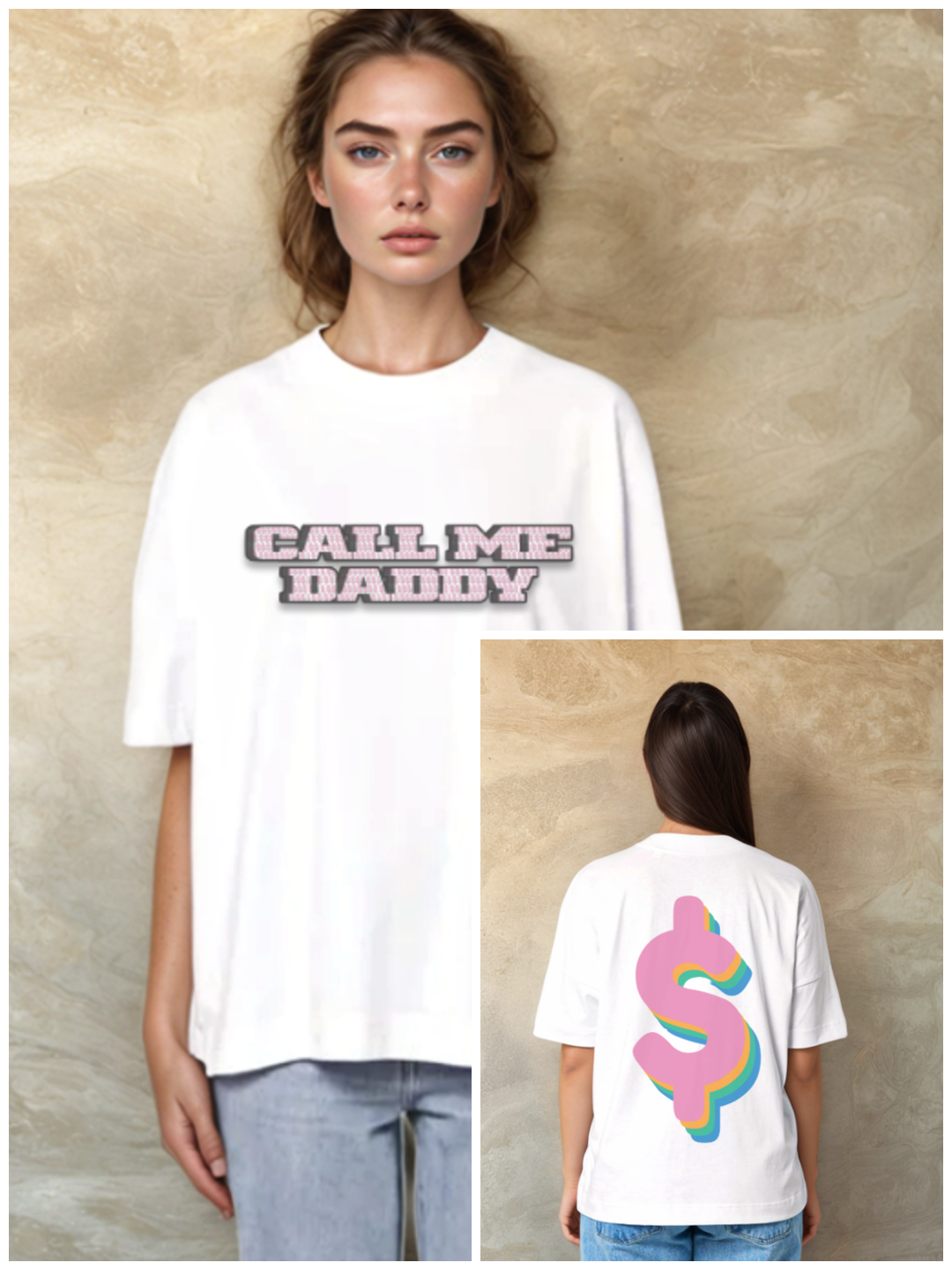 Call Me Daddy - Oversized Тениска