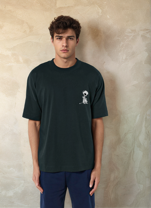 Извънземно И Коте - Oversized Тениска