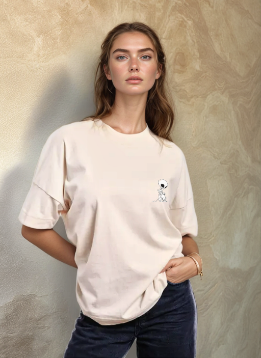 Извънземно И Коте - Oversized Тениска