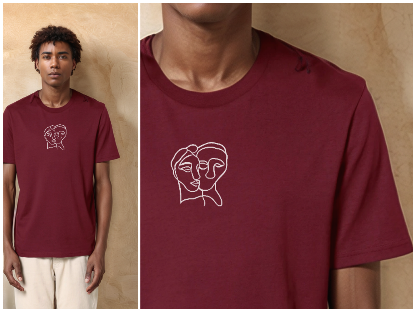 Connected Souls - T-shirt (embroidery option)