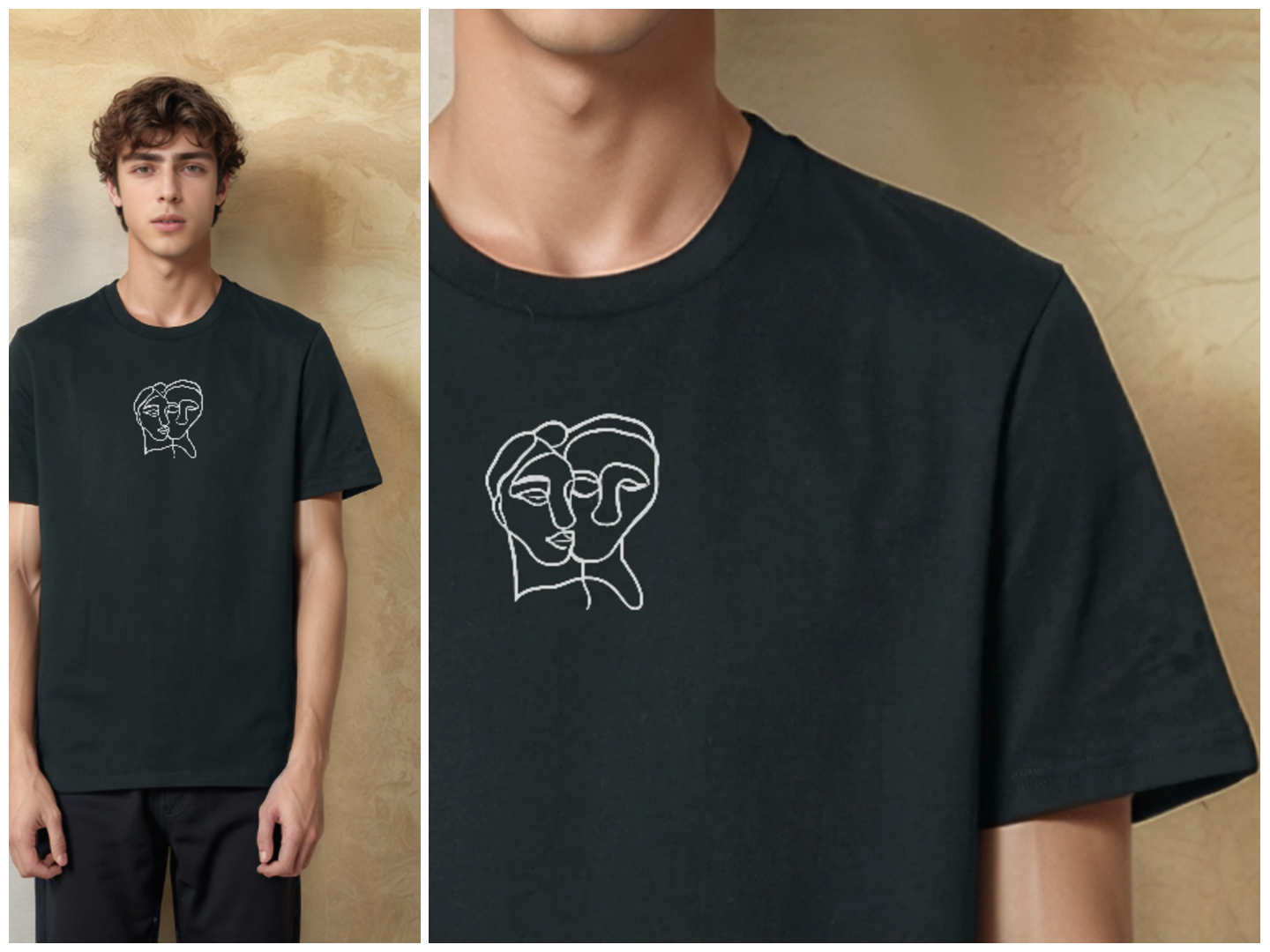 Connected Souls - T-shirt (embroidery option)