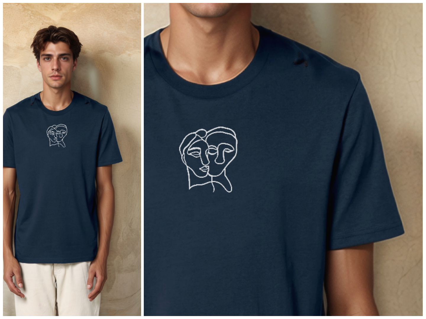 Connected Souls - T-shirt (embroidery option)