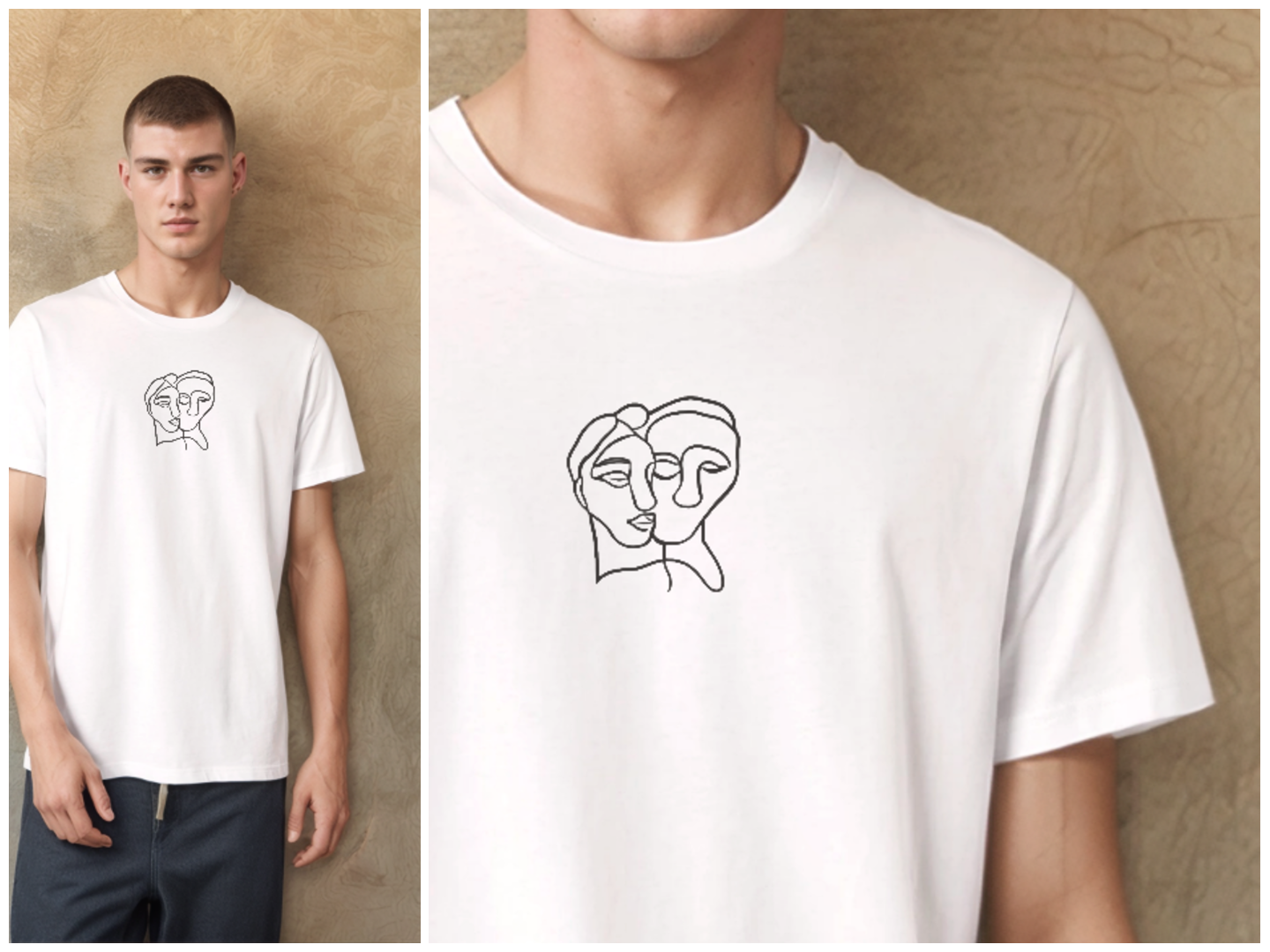 Connected Souls - T-shirt (embroidery option)